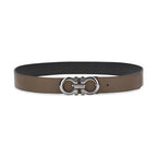 Ferragamo Brown Calf Leather Bos Taurus Regular Belt