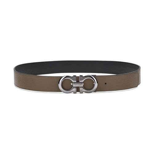 Ferragamo Brown Calf Leather Bos Taurus Regular Belt