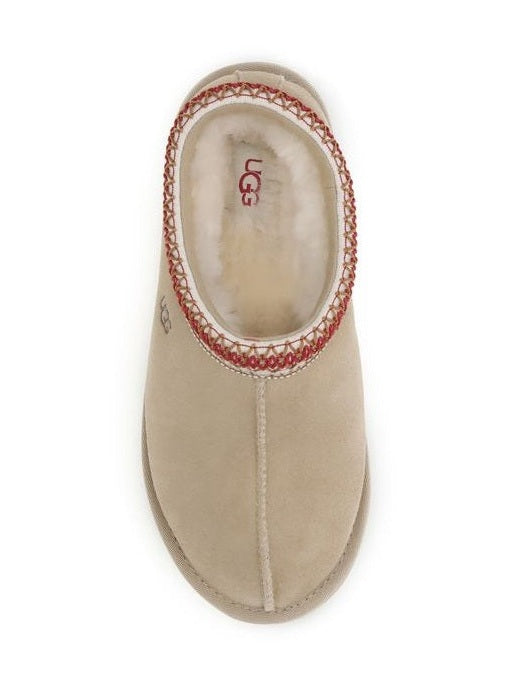 UGG Beige Calf Leather Bos Taurus Mules