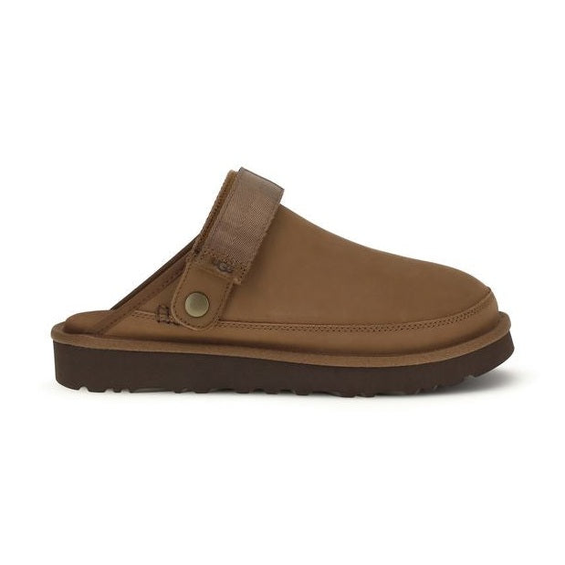 UGG Brown Calf Leather Bos Taurus Mules