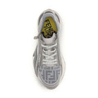 Fendi Gray Polyester Athletic Sneakers