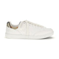 Burberry White Calf Leather Bos Taurus Low Top Sneakers