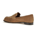 Fendi Brown Lamb Ovis Aries Aries Slip-On Loafers