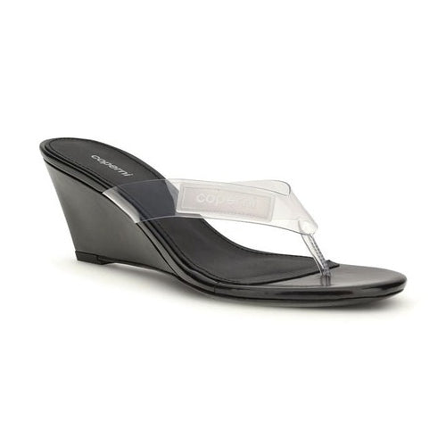Coperni Black Pvc Flip-Flop Sandals
