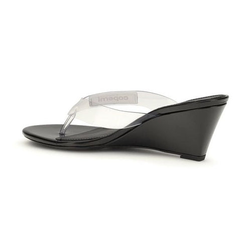 Coperni Black Pvc Flip-Flop Sandals