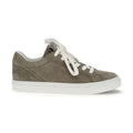 Brunello Cucinelli Gray Calf Leather Bos Taurus Sneakers