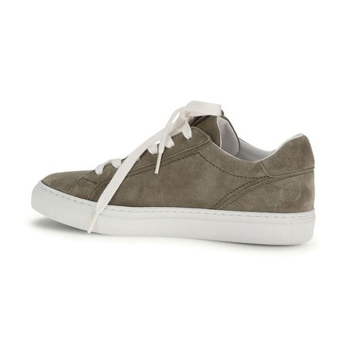 Brunello Cucinelli Gray Calf Leather Bos Taurus Sneakers