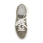 Brunello Cucinelli Gray Calf Leather Bos Taurus Sneakers