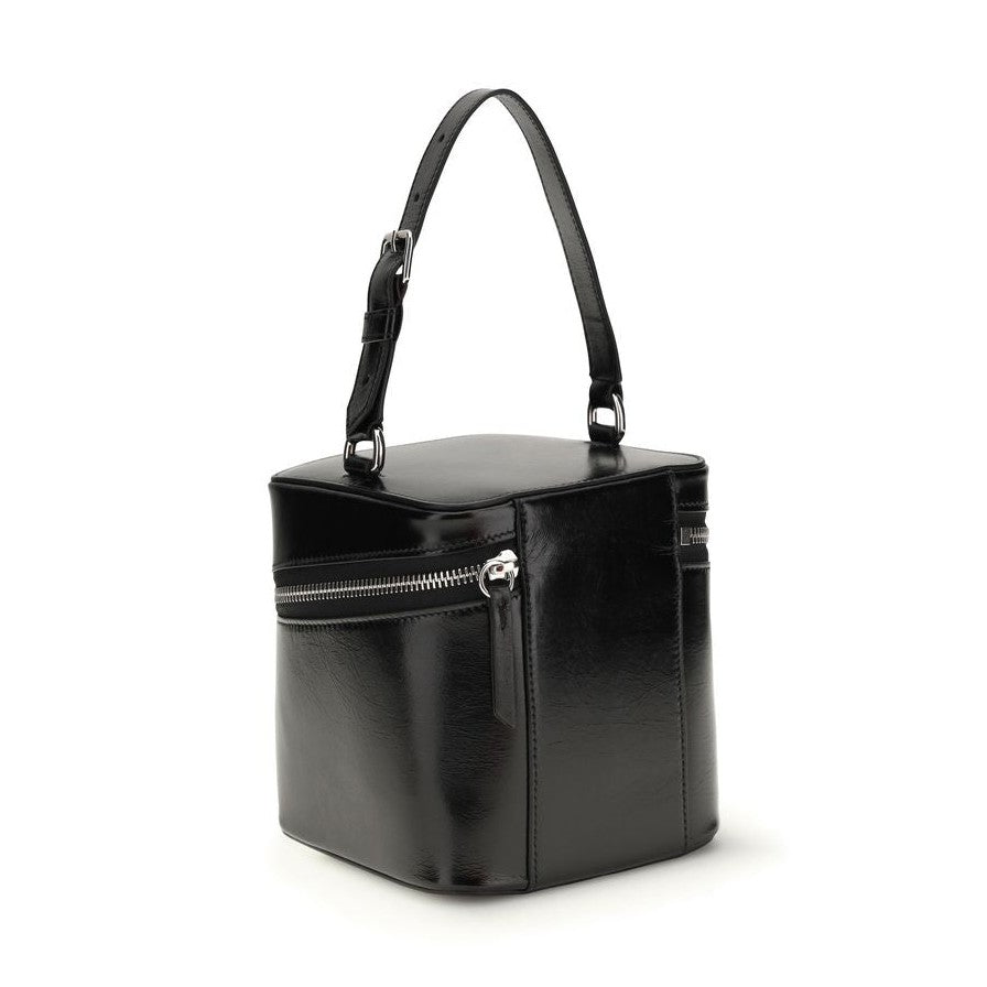 Maison Margiela Black Calf Leather Bos Taurus Backet Bag