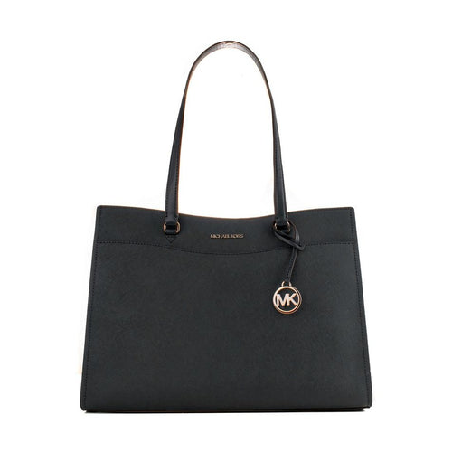 Michael Kors Black Leather Tote Bag