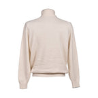 Brunello Cucinelli White Leather Turtleneck