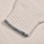 Brunello Cucinelli White Leather Turtleneck