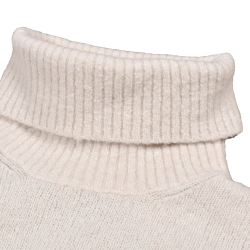 Brunello Cucinelli White Leather Turtleneck