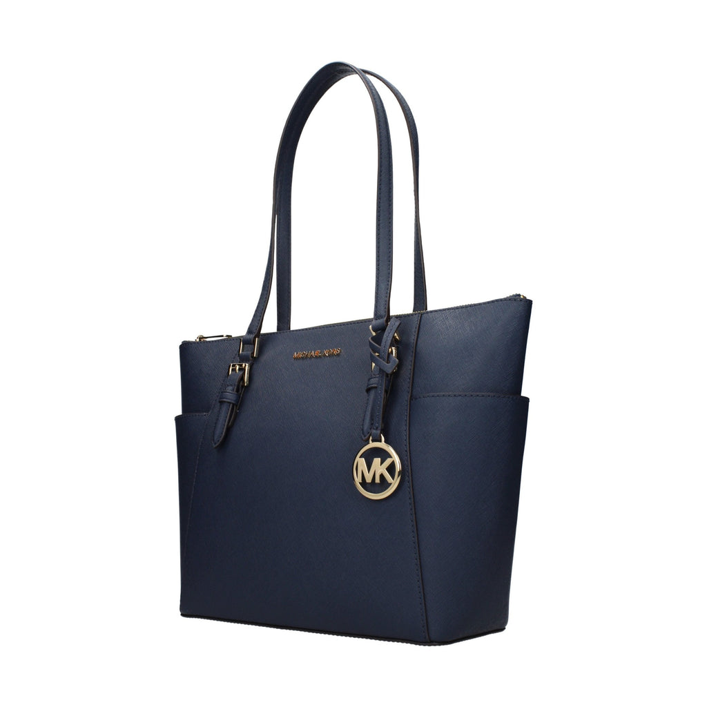 Michael Kors Blue Leather Shoulder Bag
