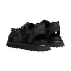 Dolce & Gabbana Black Logo Detailed Men Chunky Sandals Shoes