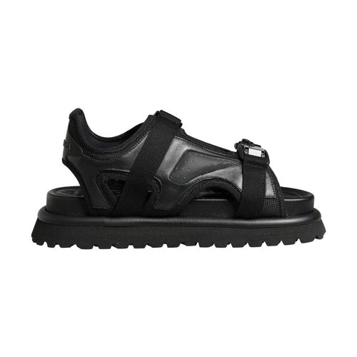 Dolce & Gabbana Black Logo Detailed Men Chunky Sandals Shoes