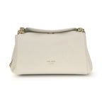 Prada White Calf Leather Bos Taurus Shoulder Bag