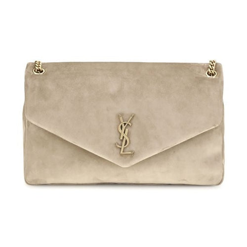 Saint Laurent Beige Calf Leather Bos Taurus Shoulder Bag
