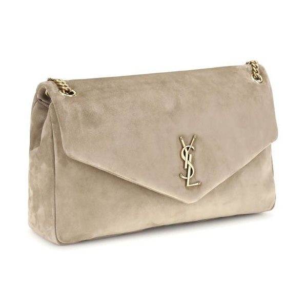 Saint Laurent Beige Calf Leather Bos Taurus Shoulder Bag