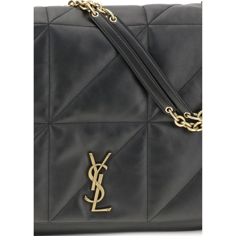 Saint Laurent Black Lamb Ovis Aries Aries Shoulder Bag