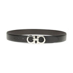Ferragamo Black Leather Regular Belt