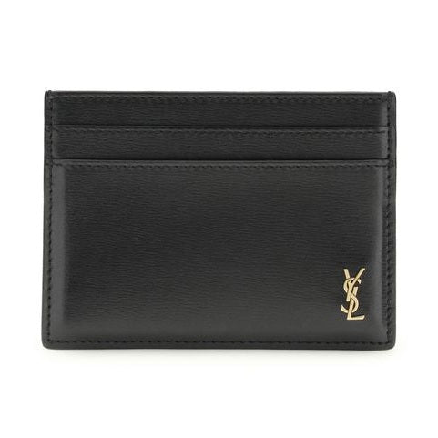 Saint Laurent Black Calf Leather Bos Taurus Wallet