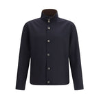 Herno Blue Elastane Coat