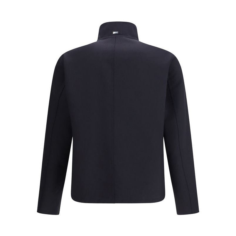 Herno Blue Elastane Coat