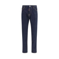 Dsquared² Blue Cotton Straight-Leg Jeans