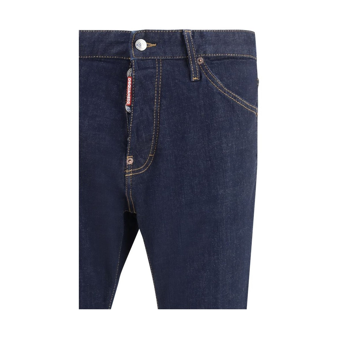 Dsquared² Blue Cotton Straight-Leg Jeans