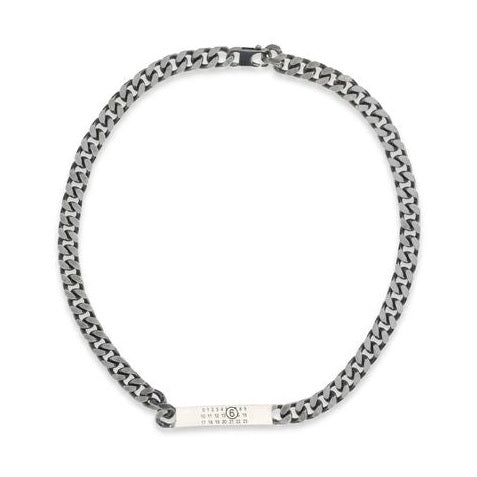 MM6 Silver Metal Necklace
