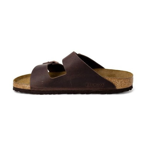 Birkenstock Brown Leather Slippers