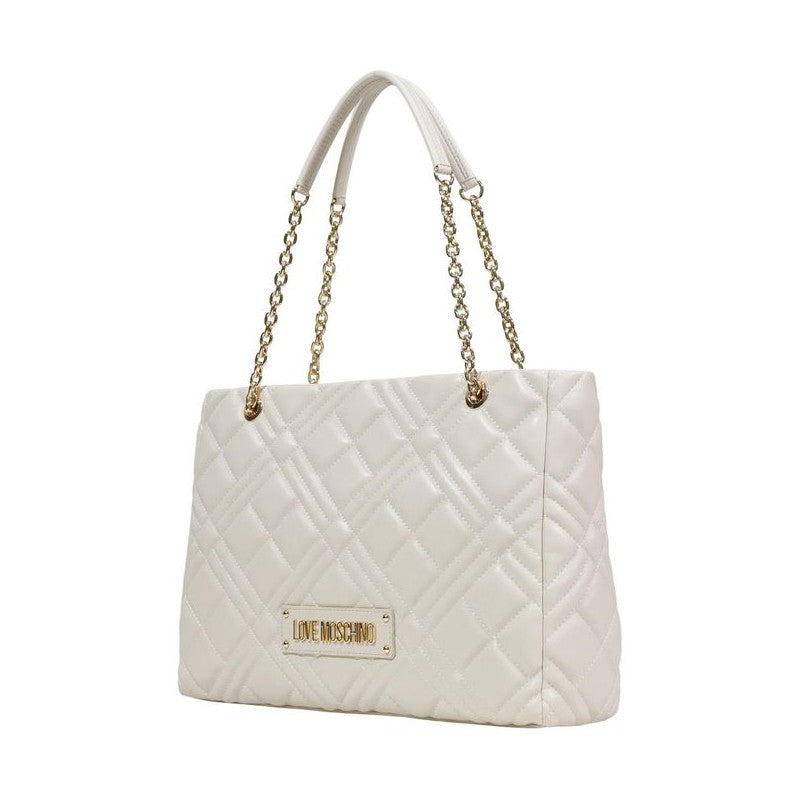 Love Moschino Beige Polyethylene Handbag