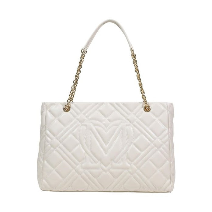 Love Moschino Beige Polyethylene Handbag