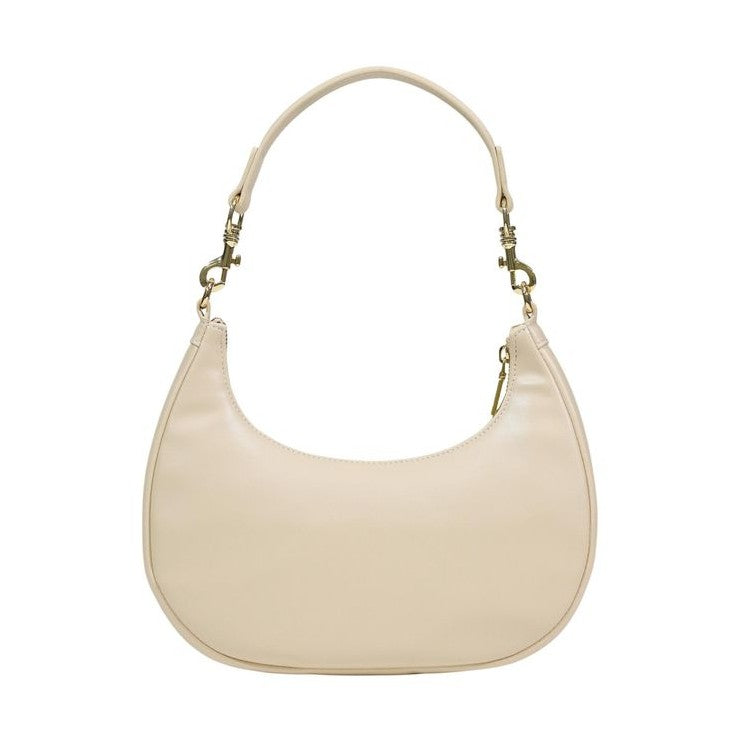 Love Moschino Cream Polyethylene Handbag