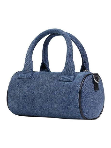 Love Moschino Blue Cotton Handbag