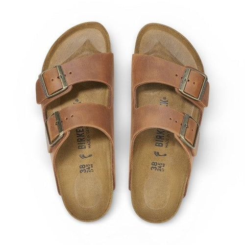 Birkenstock Brown Leather Flat Sandals