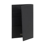 Ferragamo Black Calf Leather Bos Taurus Wallet