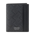 Ferragamo Black Calf Leather Bos Taurus Wallet