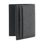 Ferragamo Black Calf Leather Bos Taurus Wallet