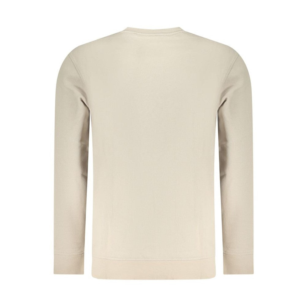 Hugo Boss Beige Cotton Men Sweatshirt