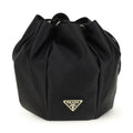 Prada Black Silk Backet Bag