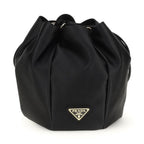 Prada Black Silk Backet Bag