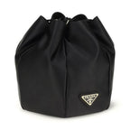 Prada Black Silk Backet Bag