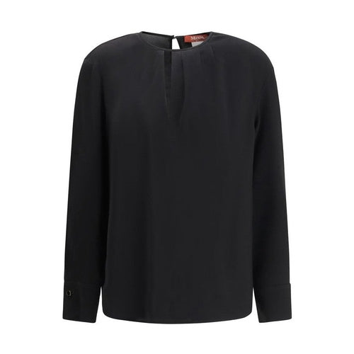 Max Mara Black Triacetate Blouse