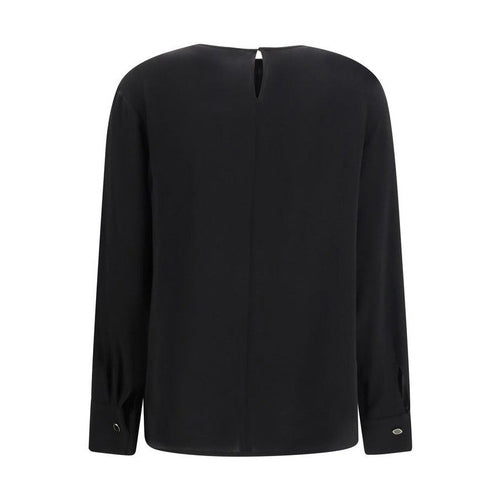 Max Mara Black Triacetate Blouse