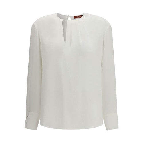 Max Mara White Triacetate Blouse