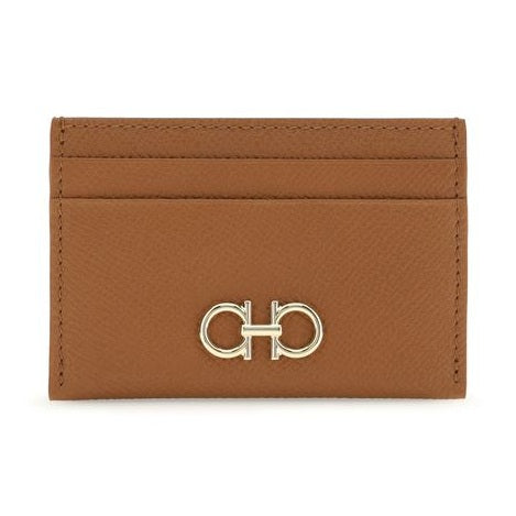 Ferragamo Brown Calf Leather Bos Taurus Wallet