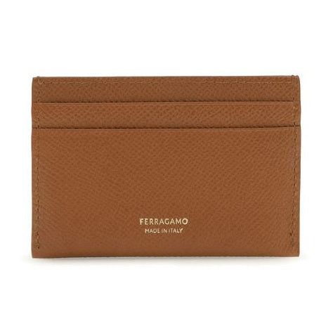 Ferragamo Brown Calf Leather Bos Taurus Wallet