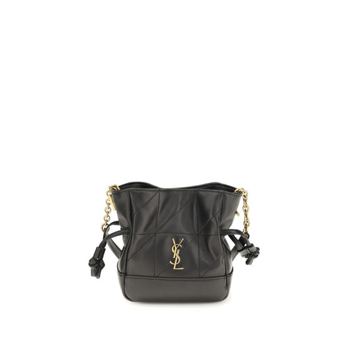 Saint Laurent Black Lamb Ovis Aries Aries Shoulder Bag